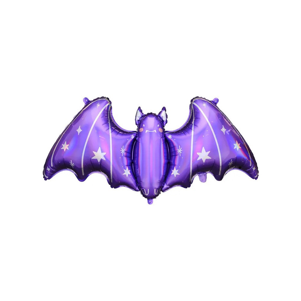Foil balloon, Bat - violet, 119,5 x 51 cm