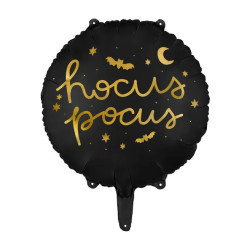 Foil balloon, Hocus Pocus - black, 45 cm