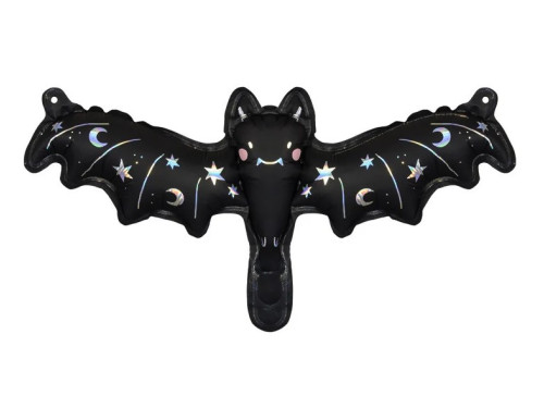 Foil balloon, Bat - black, 40,5 x 13 cm