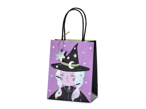 Gift paper bag, Witch - 8 x 14 x 18 cm