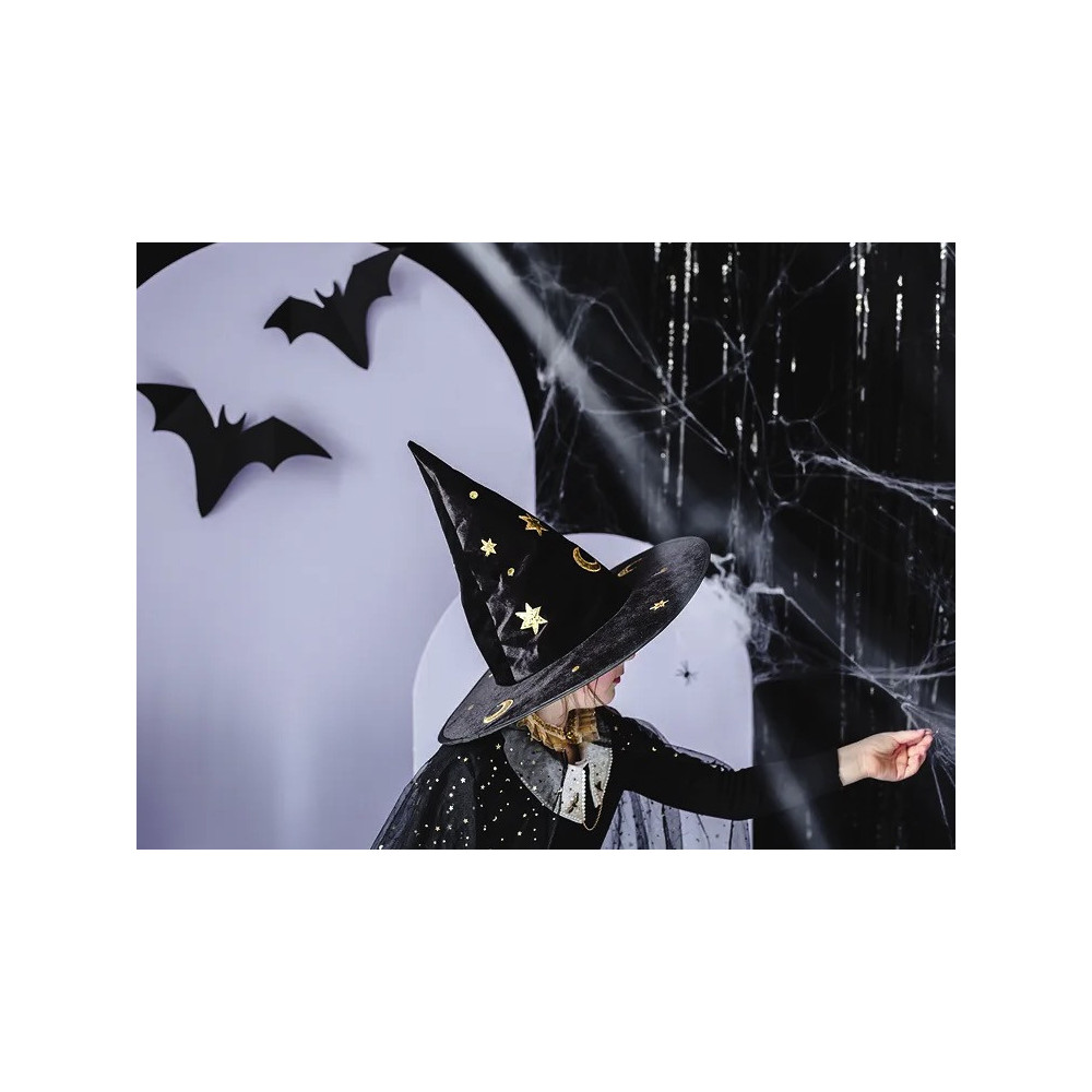 Kapelusz czarownicy - czarny, 42 x 32 cm