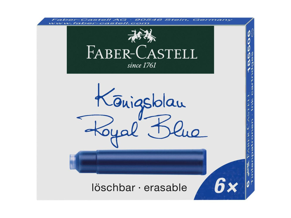 Szkolne pióro wieczne z wkładami - Faber-Castell - czerwone, M
