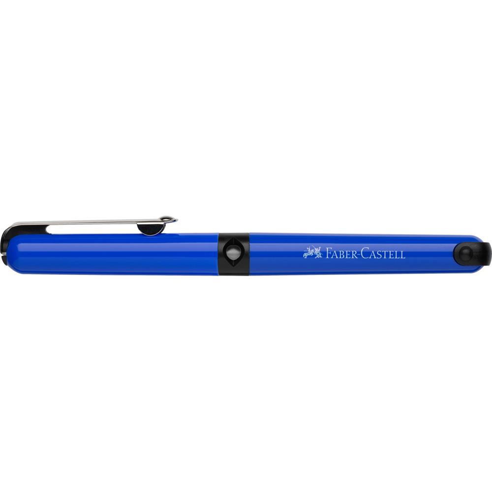 School fountain pen with cartridges - Faber-Castell - blue, M