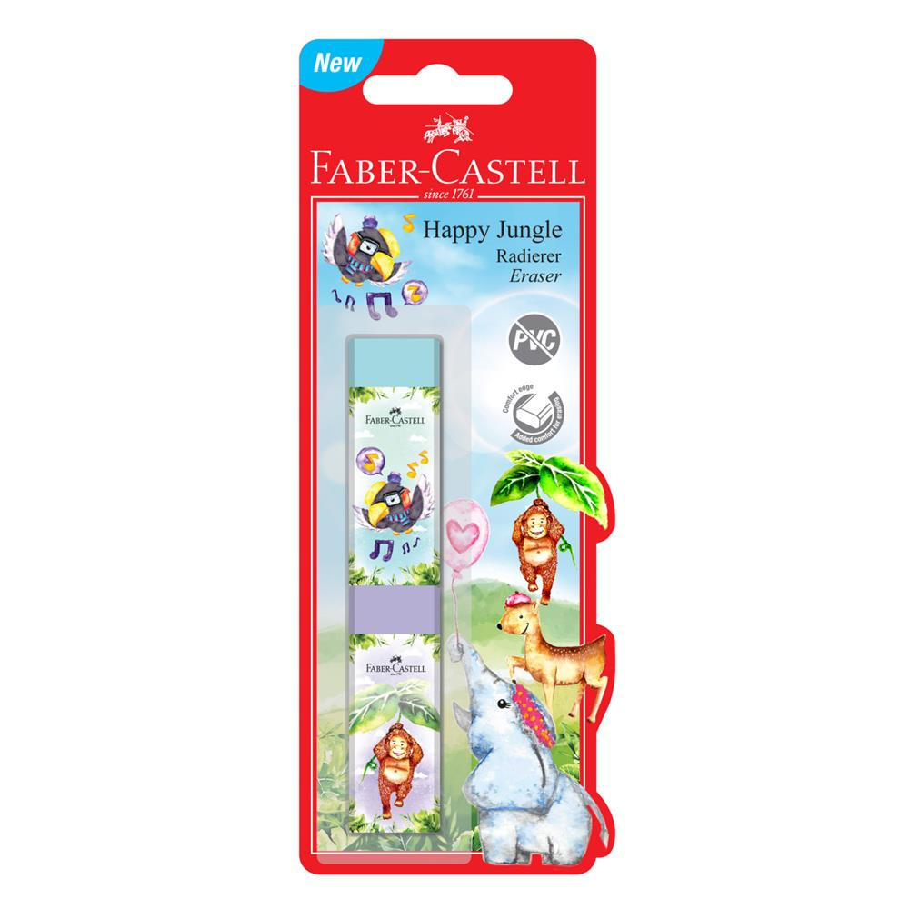 Set of Happy Jungle erasers - Faber-Castell - 2 pcs.