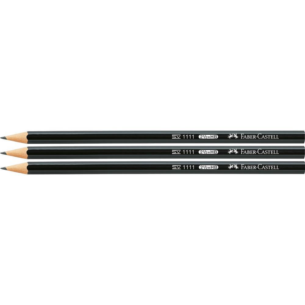 Set of 1111 graphite pencils with eraser and sharpener - Faber-Castell - 5 pcs.