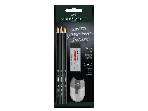 Set of 1111 graphite pencils with eraser and sharpener - Faber-Castell - 5 pcs.