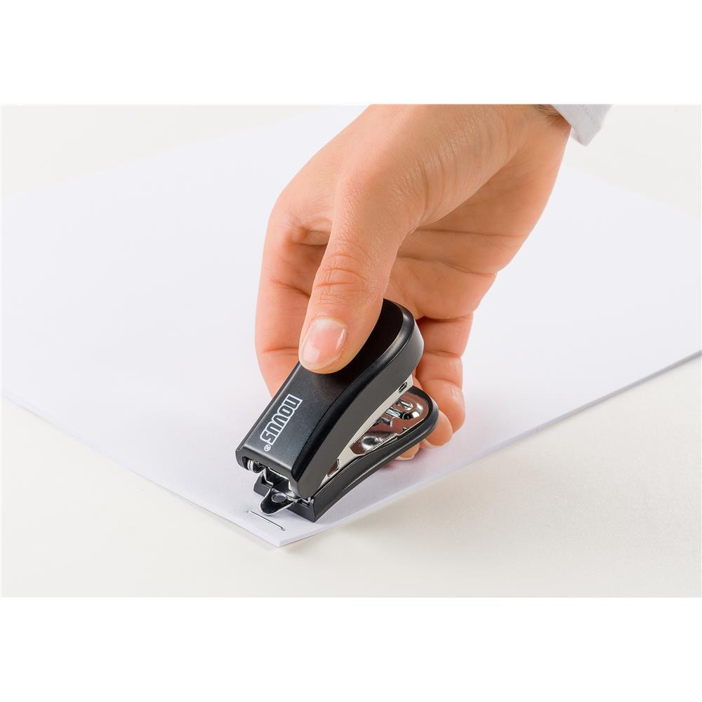 Office Mini stapler with staples - Novus - black