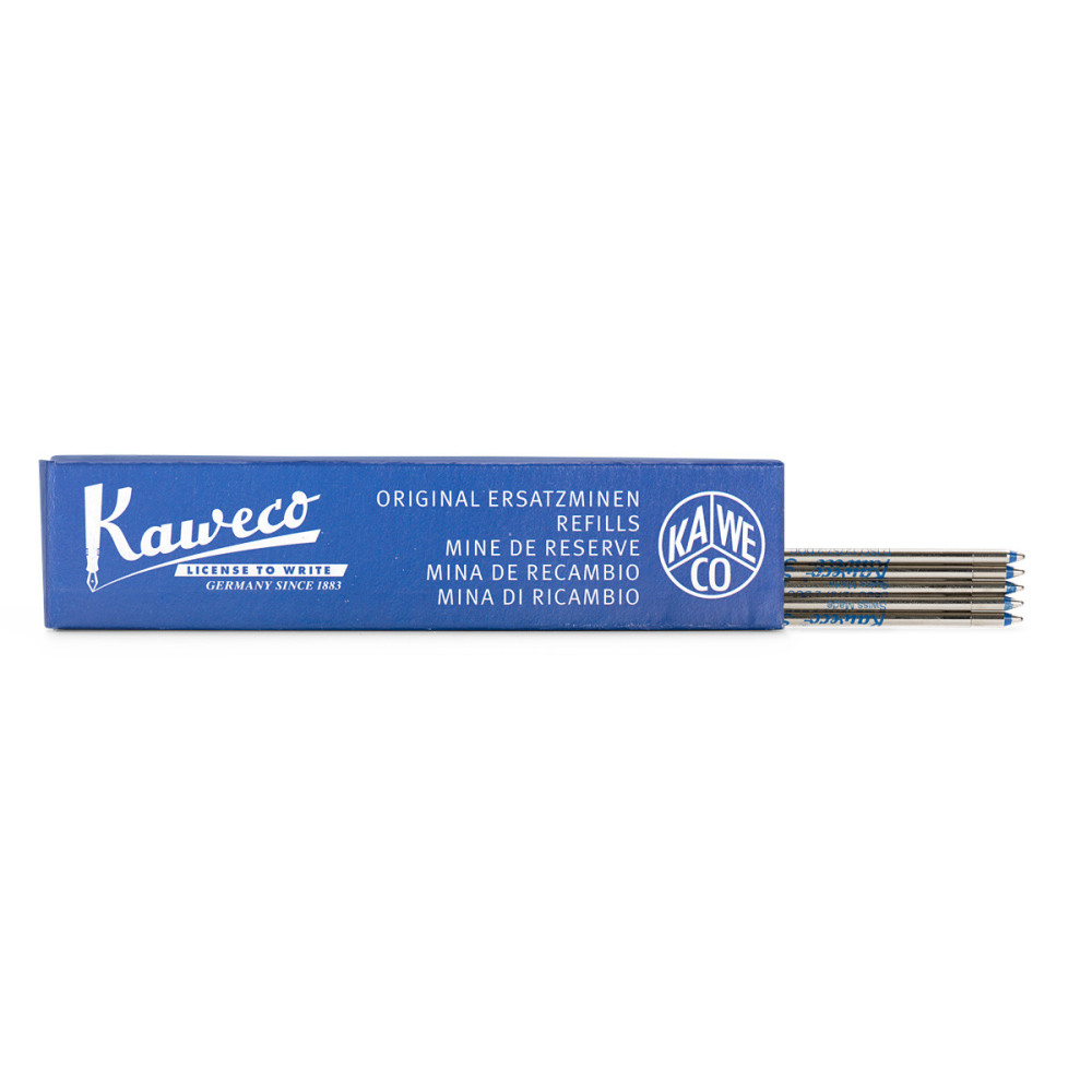 Wkłady D1 do długopisów - Kaweco - niebieskie, 0,8 mm, 5 szt.