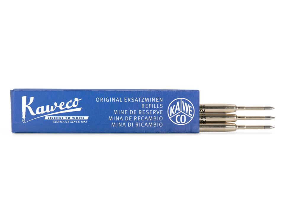 Wkłady G2 do długopisów - Kaweco - niebieskie, 1 mm, 3 szt.