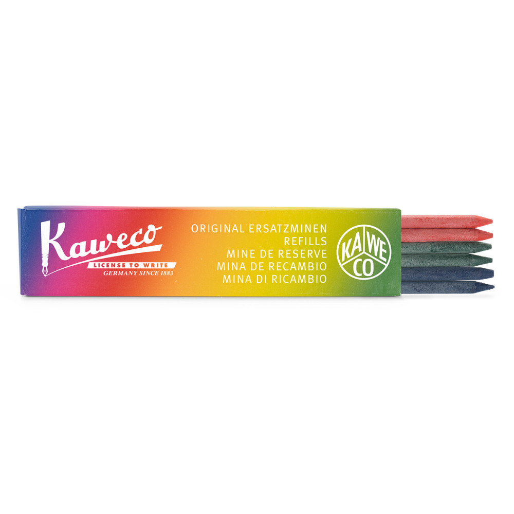 Auto-feed Mechanical pencil refills 3,2 mm - Kaweco - colorful, 6 pcs.