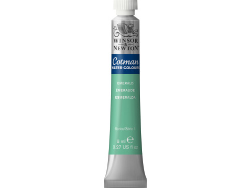 Cotman Watercolor Paint - Winsor & Newton - Emerald, 8 ml