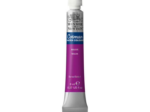 Cotman Watercolor Paint - Winsor & Newton - Mauve, 8 ml