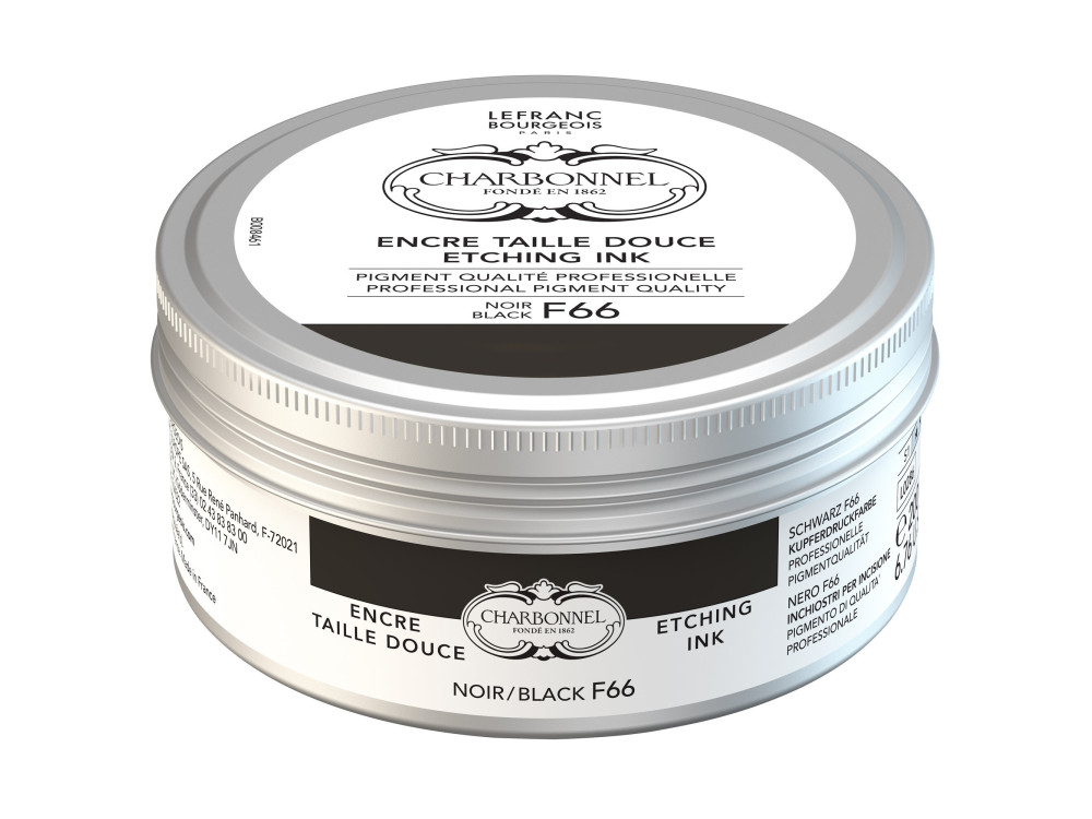 Farba do druku Charbonnel Etching Ink - Black F66, 200 ml