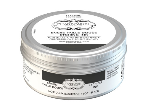 Charbonnel Etching Ink - Lefranc & Bourgeois - Soft Black, 200 ml