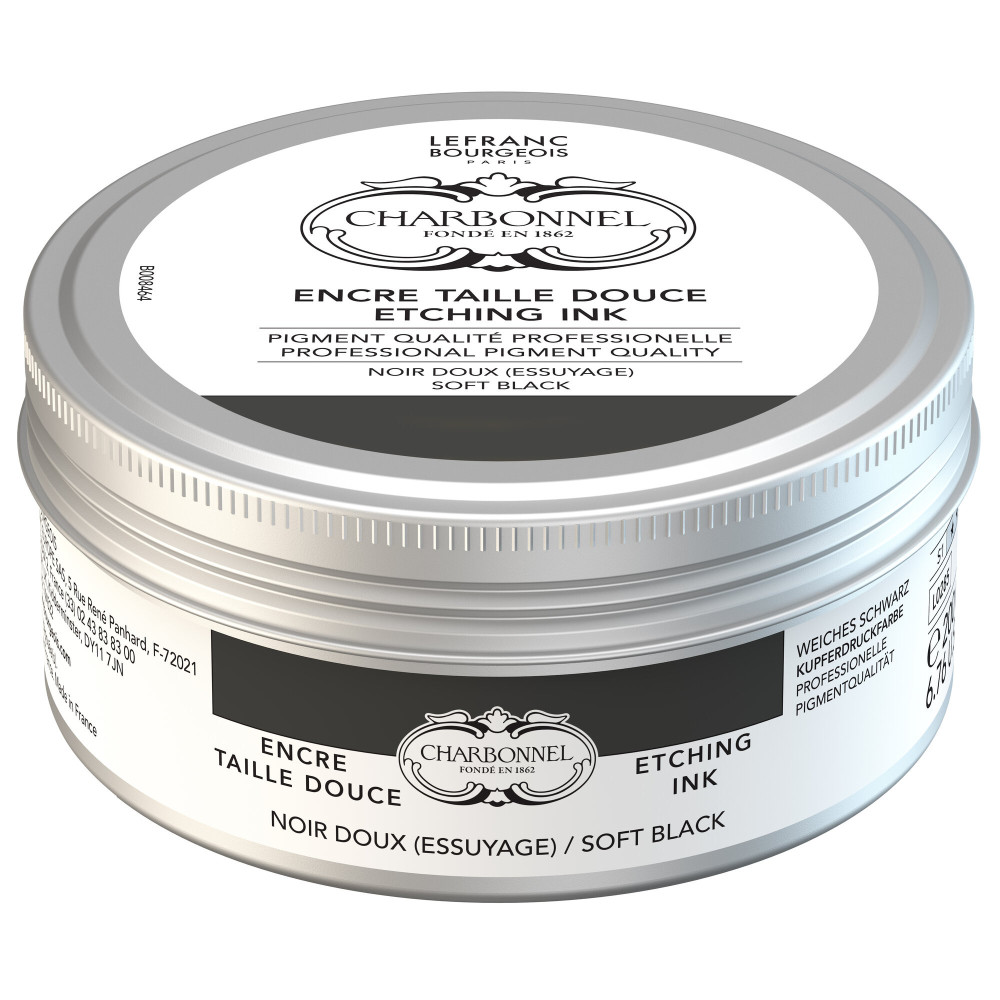 Farba do druku Charbonnel Etching Ink - Soft Black, 200 ml