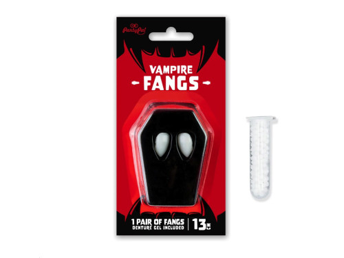 Kły wampira na Halloween - 13 mm, 2 szt.