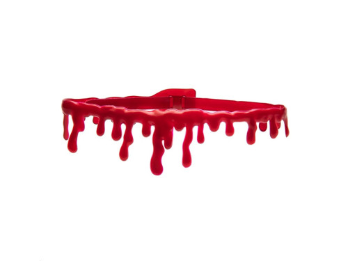 Bloody neck choker for Halloween - 4,5 x 44,5 cm