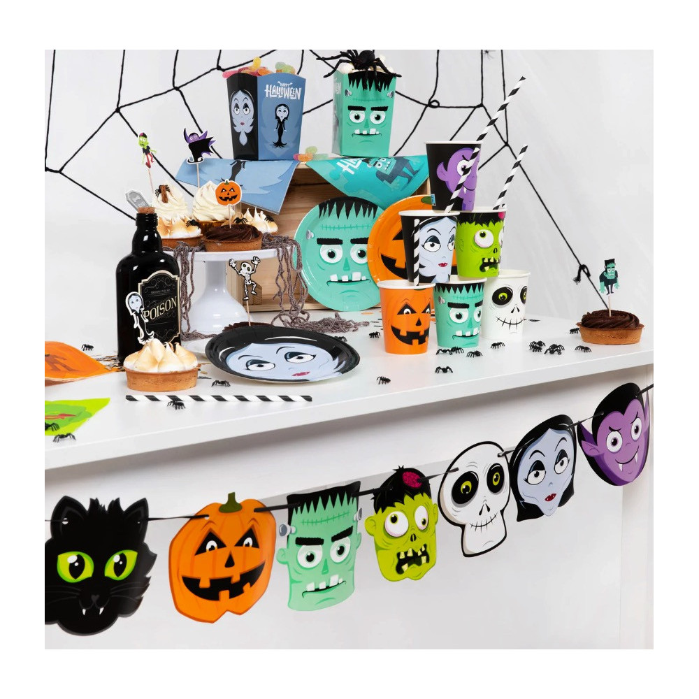 Serwetki Halloween Monsters - 33 x 33 cm, 12 szt.