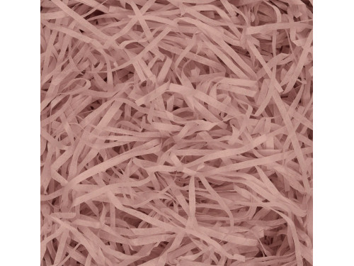 Gift filler, paper hay, stripes - pale pink, 50 g