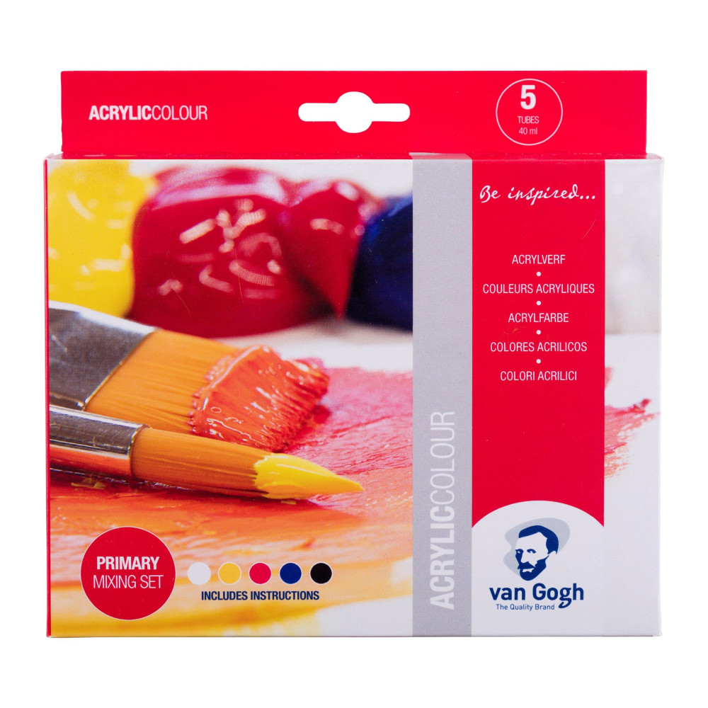 Set of Acrylic Colour paints - Van Gogh - 5 colors x 40 ml