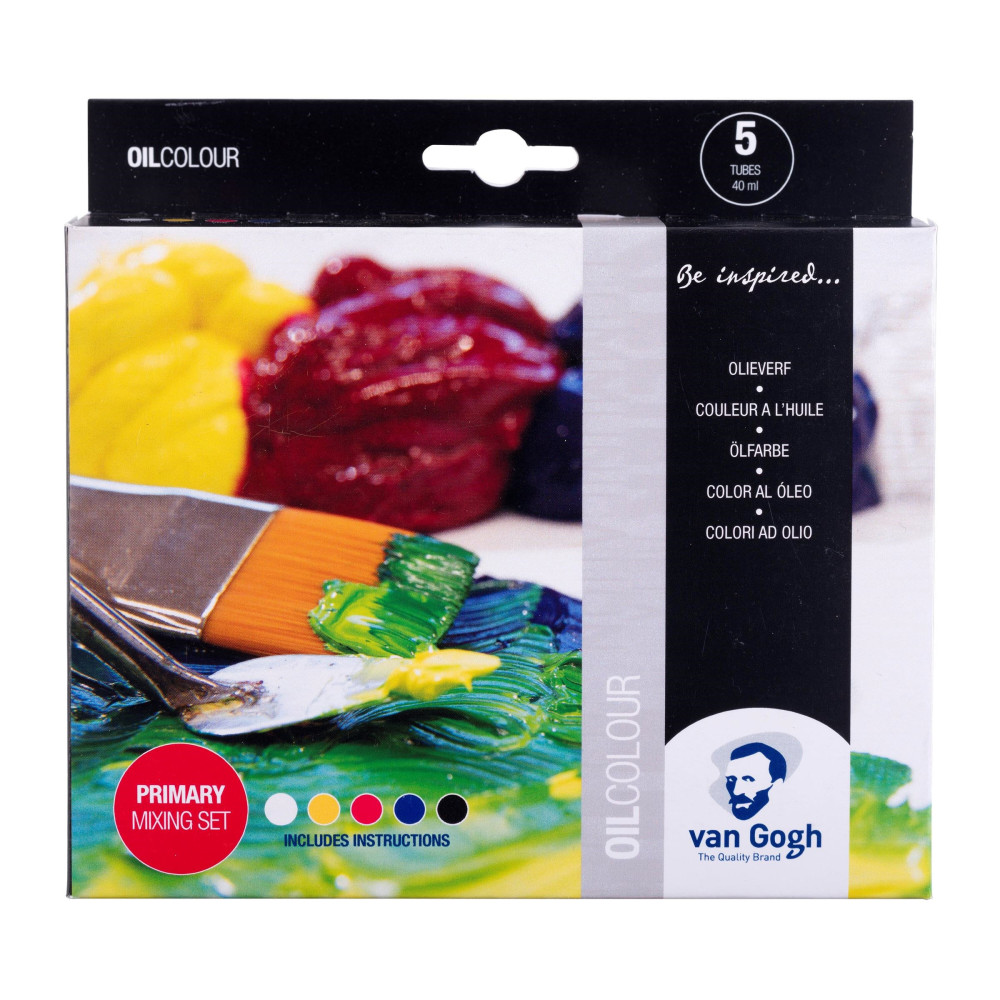 Starter set of Oil Colour paints Primary - Van Gogh - 5 colors x 40 ml