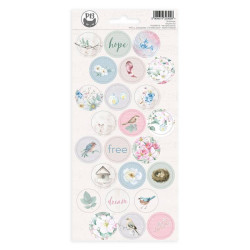 Set of cardboard stickers...