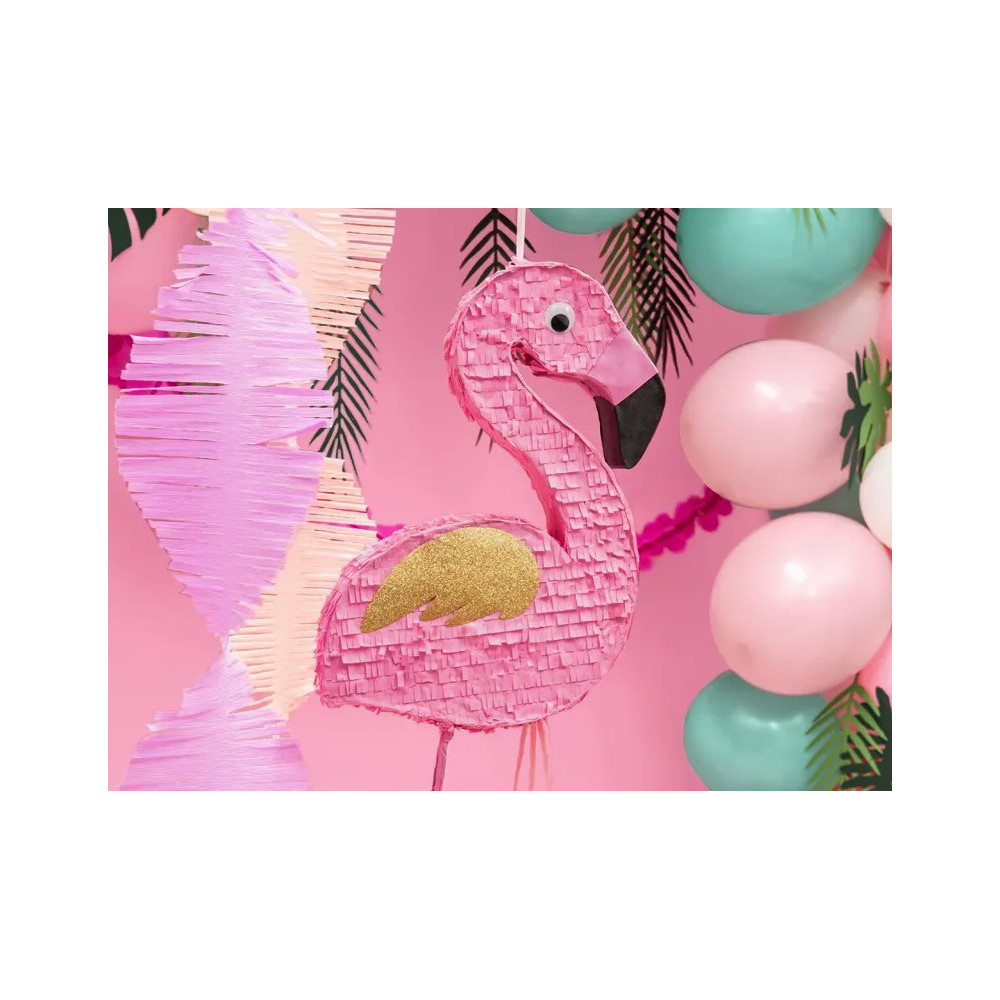 Birthday pinata, Flamingo - 25 x 55 x 8 cm