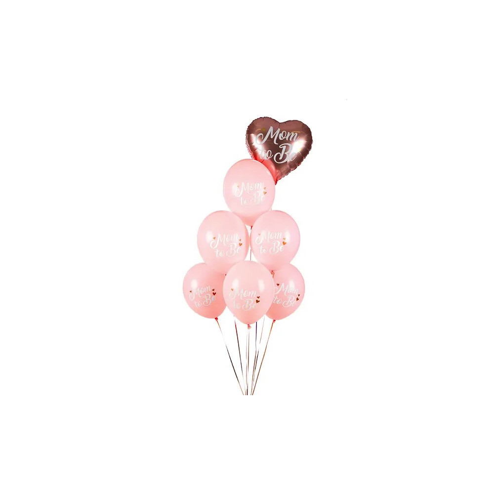 Latex balloons, Mom to Be - Pastel Pale Pink, 30 cm, 6 pcs.