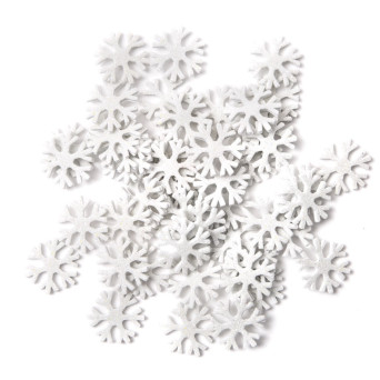 Christmas House Glitter Snowflakes Dimensional Foam Stickers
