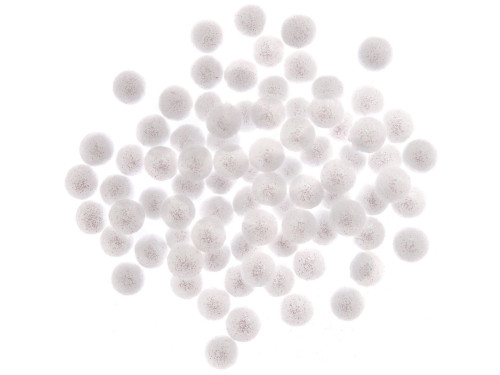 Decorative balls with glitter - DpCraft - opalescent, 80 pcs.