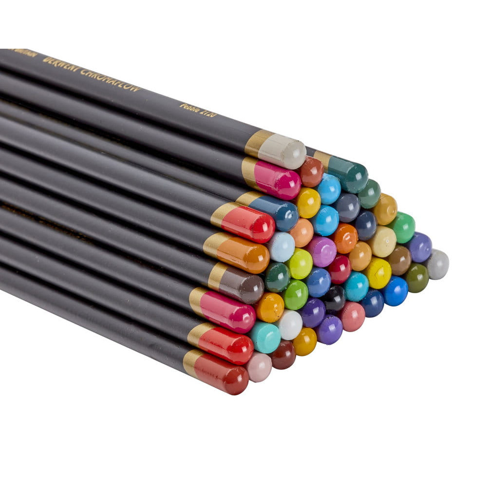 Set of Chromaflow colored pencils in metal tin - Derwent - 48 colors