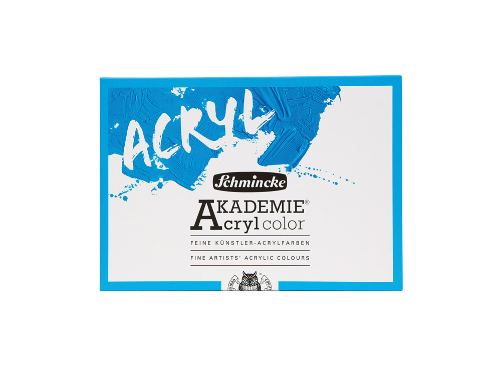 Set of Akademie acrylic paints - Schmincke - 6 x 60 ml