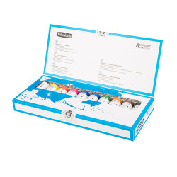 Zestaw farb akrylowych Akademie - Schmincke - 10 kolorów x 60 ml