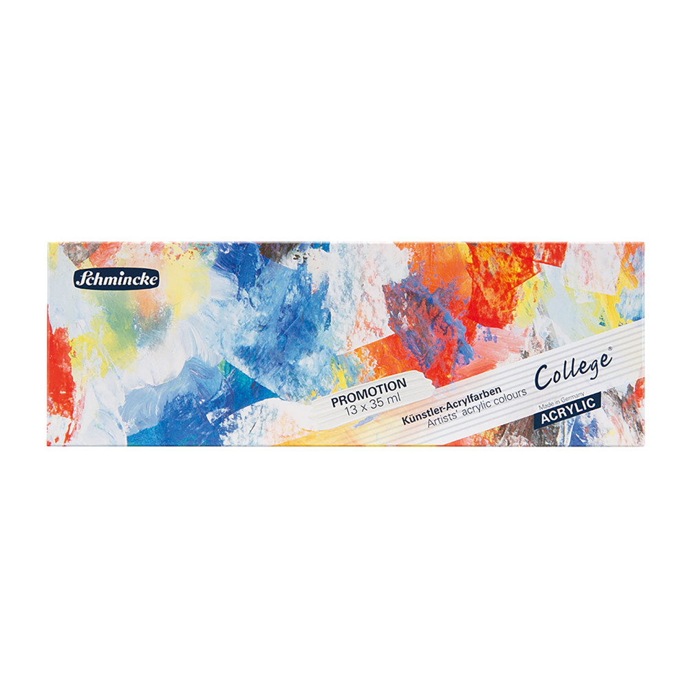 Zestaw farb akrylowych College Acrylic - Schmincke - 13 kolorów x 35 ml