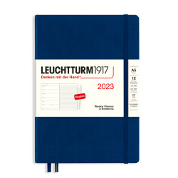 Weekly Planner & Notebook 2023 - Leuchtturm1917 - Navy, hard cover, A5
