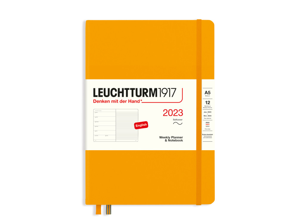 Weekly Planner & Notebook 2023 - Leuchtturm1917 - Rising Sun, soft cover, A5
