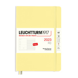 Weekly Planner & Notebook 2023 - Leuchtturm1917 - Vanilla, soft cover, A5