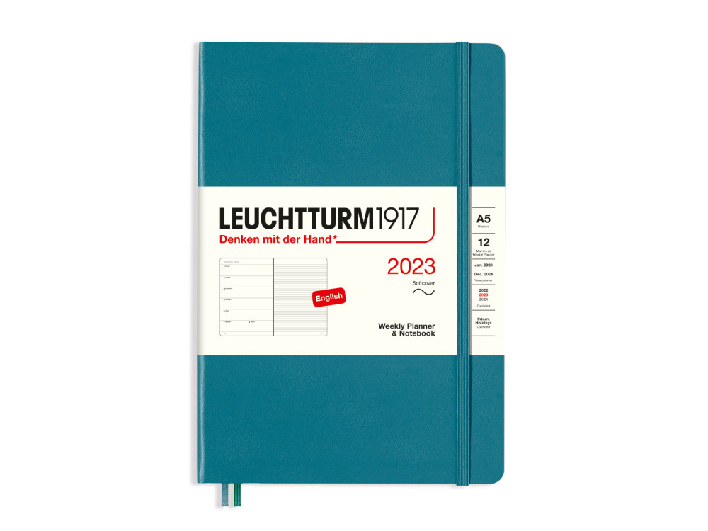 Weekly Planner & Notebook 2023 - Leuchtturm1917 - Ocean, soft cover, A5