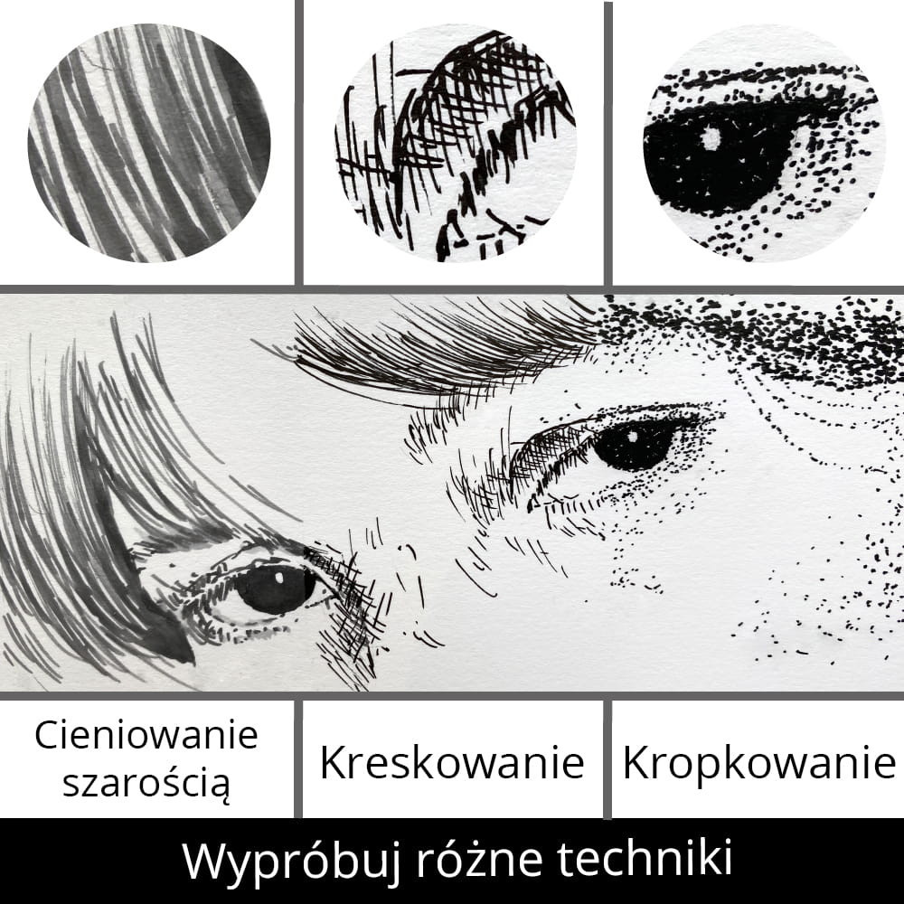Inktober 2022 Ilustration Basic Set 3 - Kuretake - 5 pcs.