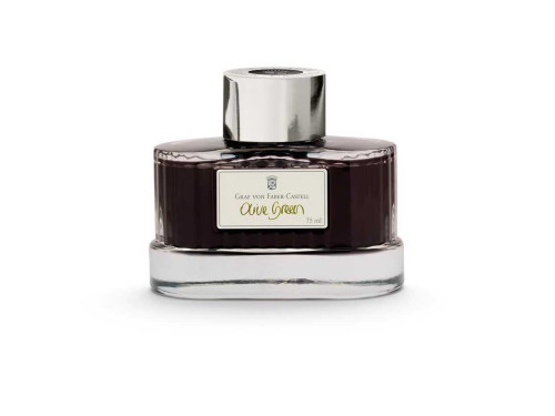 Atrament permanentny - Graf Von Faber-Castell - Olive Green, 75 ml