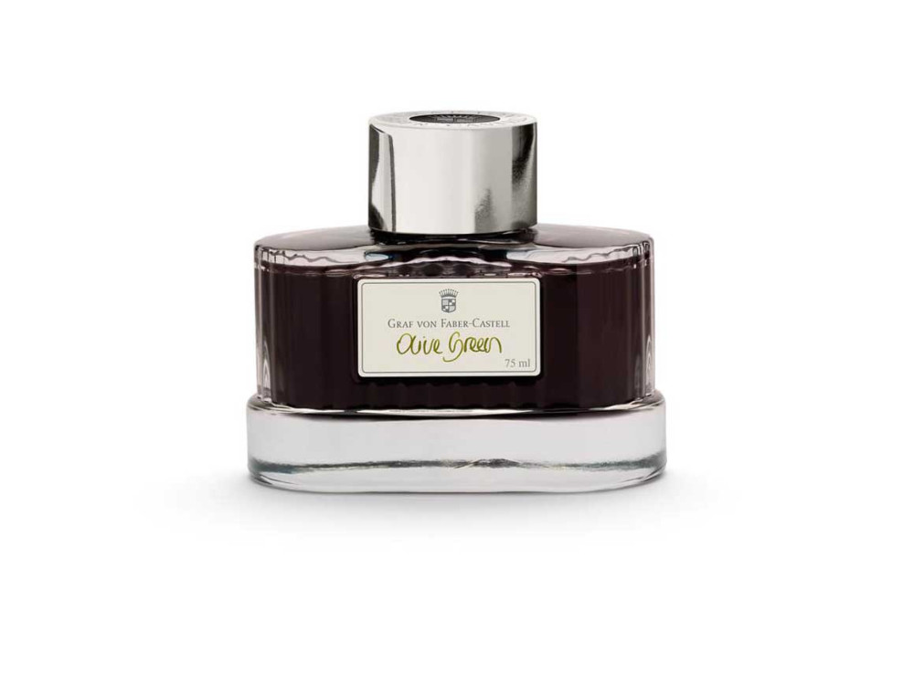 Atrament permanentny - Graf Von Faber-Castell - Olive Green, 75 ml