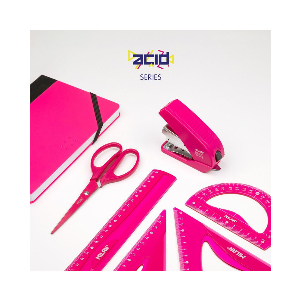 Nożyczki biurowe Acid - Milan - różowe, 17 cm