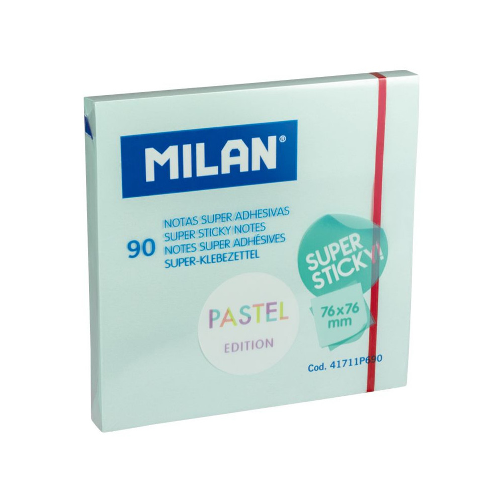 Karteczki samoprzylepne Sticky Notes - Milan - niebieskie, 90 szt.