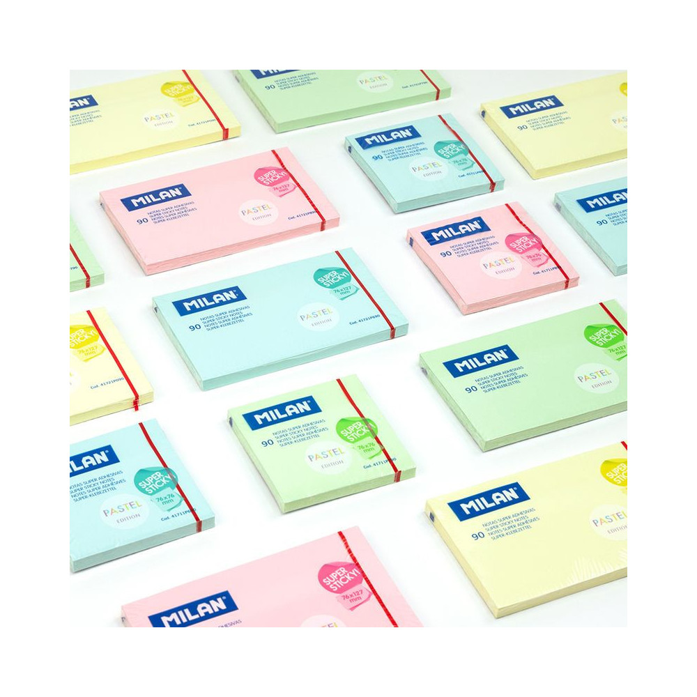 Karteczki samoprzylepne Sticky Notes - Milan - niebieskie, 90 szt.
