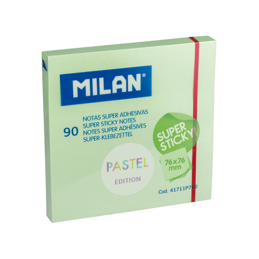 Karteczki samoprzylepne Sticky Notes - Milan - zielone, 90 szt.