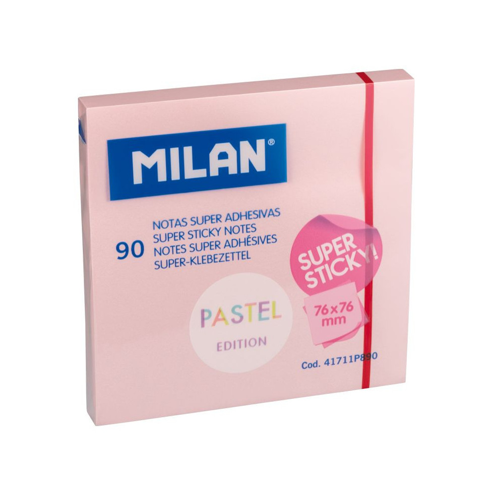 Karteczki samoprzylepne Sticky Notes - Milan - różowe, 90 szt.