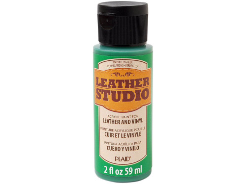 Leather Studio Leather & Vinyl paint - Plaid - Kelly Green, 59 ml