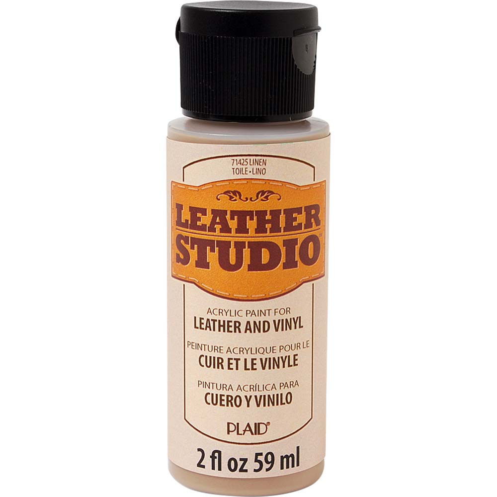 Farba do skór i winylu Leather Studio - Plaid - Linen, 59 ml