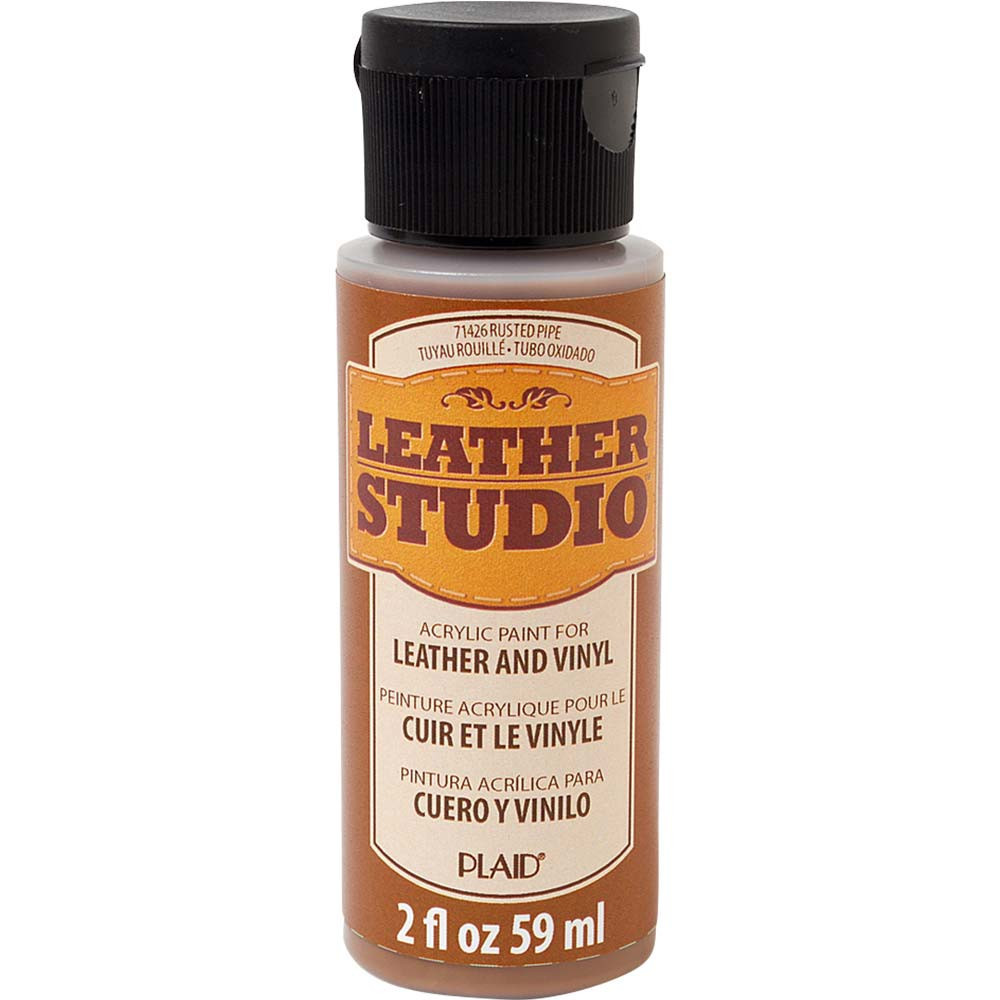 Farba do skór i winylu Leather Studio - Plaid - Rusted Pipe, 59 ml