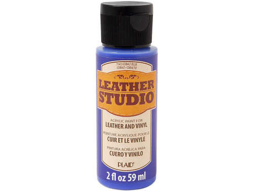 Farba do skór i winylu Leather Studio - Plaid - Cobalt Hue, 59 ml